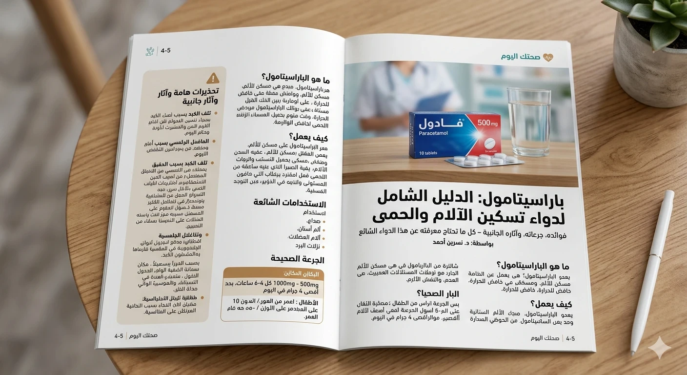 image about الباراسيتامول: دليل شامل للاستخدامات، الجرعات، وآليات العمل