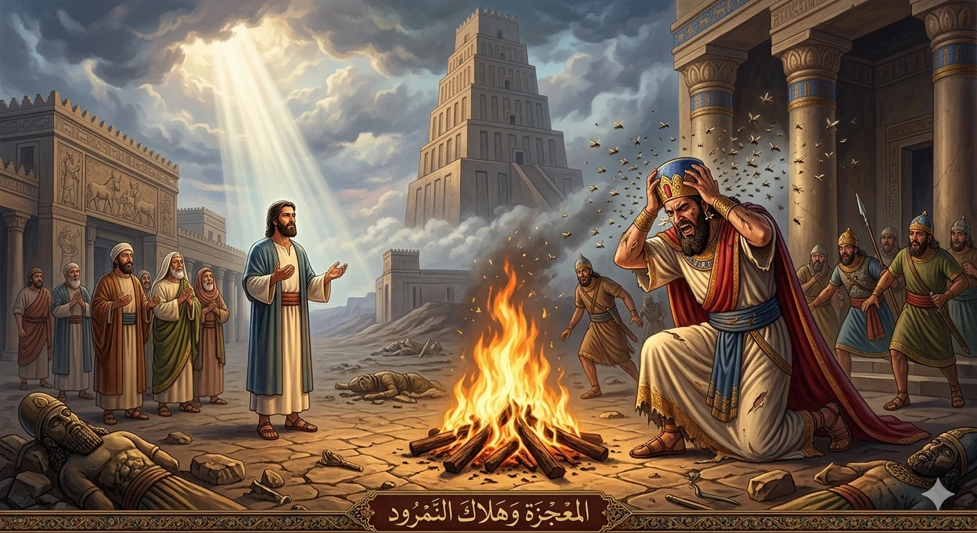 image about صراع الحق والباطل – قصة سيدنا إبراهيم مع النمرود 🔥👑 ✍️ نبذة مختصرة:
