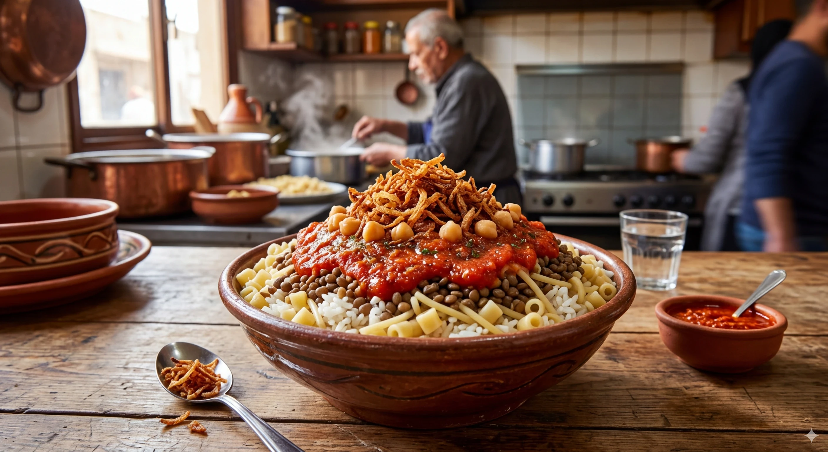 image about طريقة عمل الكشري المصري الأصلي في البيت خطوة بخطوة