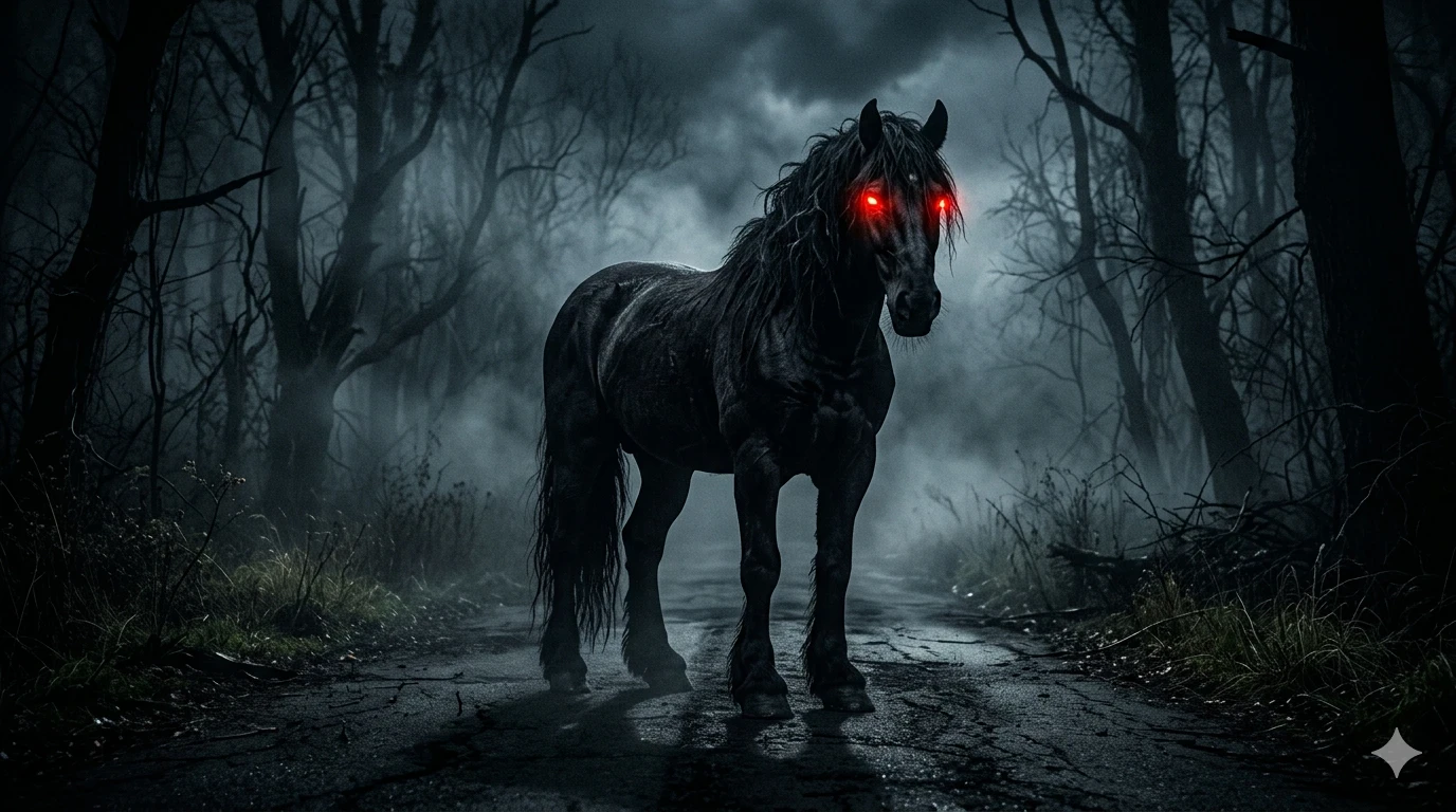 image about الحصان الأسود: اللعنة التي تجري في الظلام