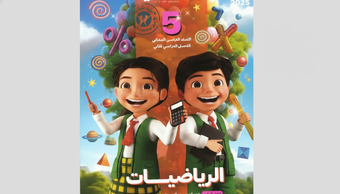 image about تحميل مباشر كتاب سلاح التلميذ رياضيات الصف الخامس الابتدائي 2026 PDF – النسخة الأصلية كاملة بالإجابات + شرح + تدريبات + امتحانات