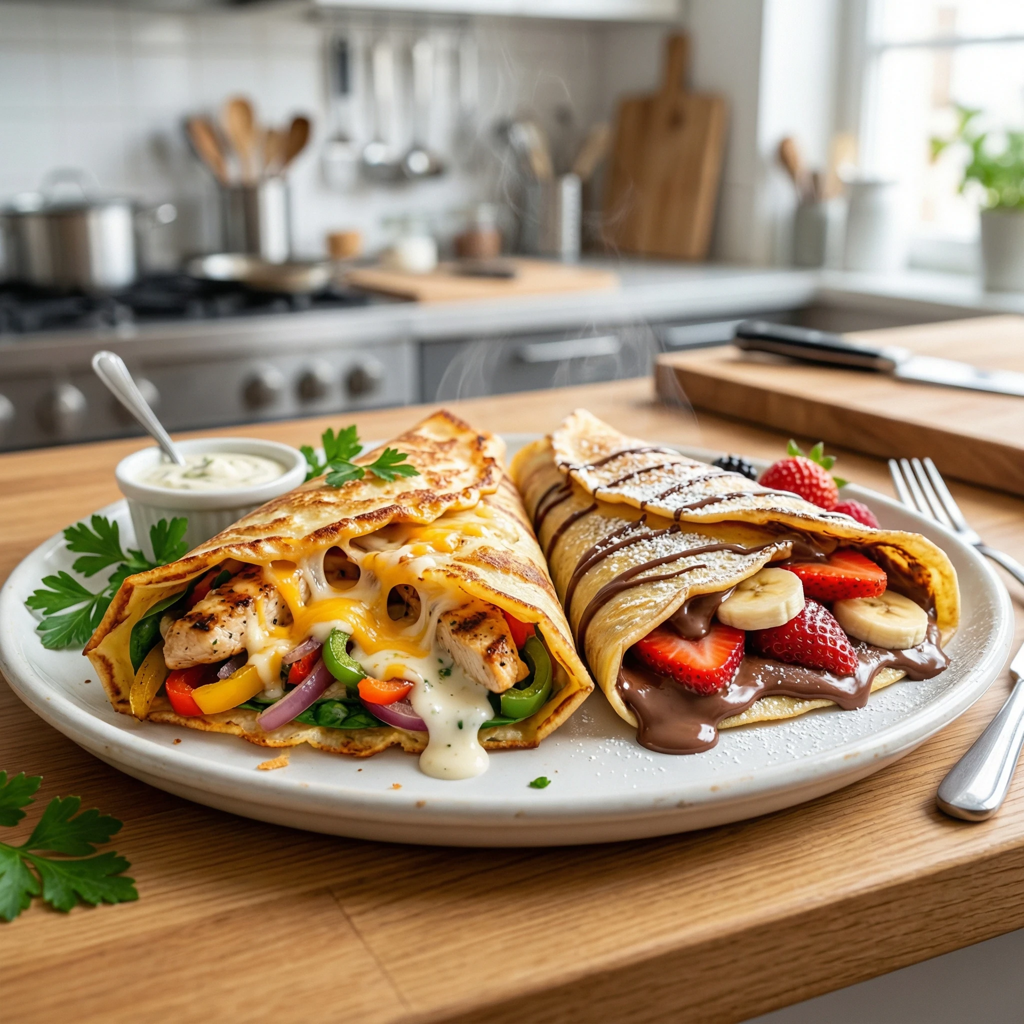 image about طريقة عمل الكريب في المنزل بخطوات سهلة وأسرار المطاعم 👌💯