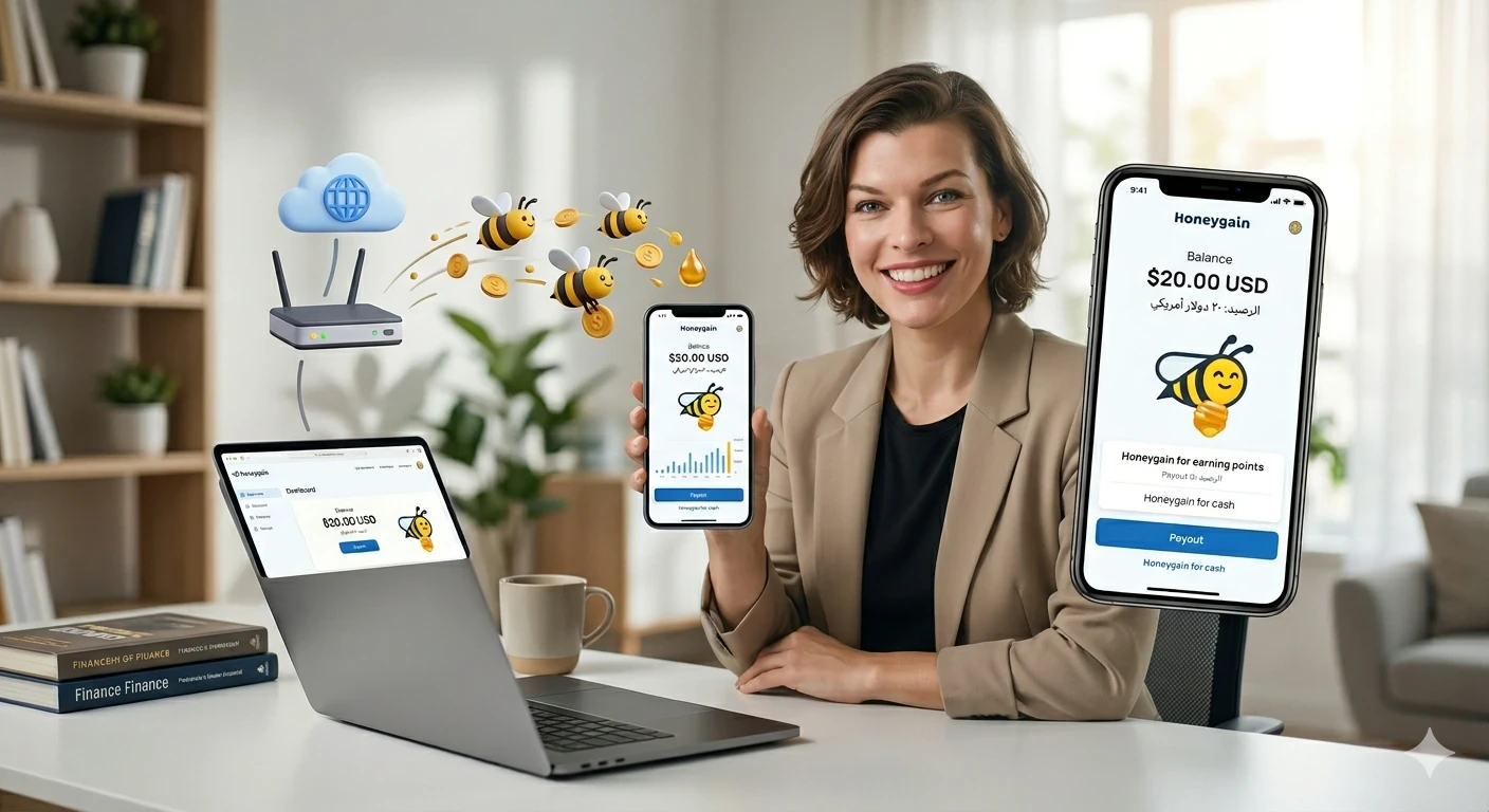 image about كسب 20 دولار من استخدام الانترنت فقط من موقع honygen