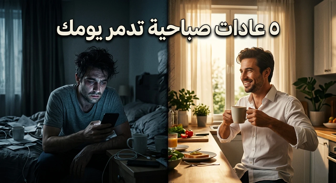 image about 5 عادات صباحية تُفسد يومك وتُدمّر إنتاجيتك دون أن تشعر