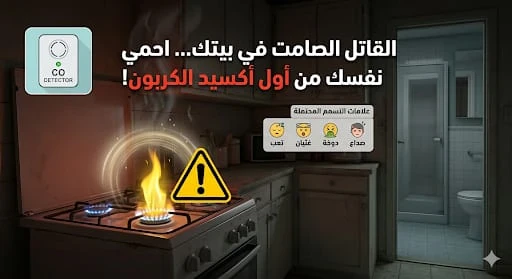 image about “تحذير خطير: غاز أول أكسيد الكربون قد يقتلك وأنت لا تشعر”