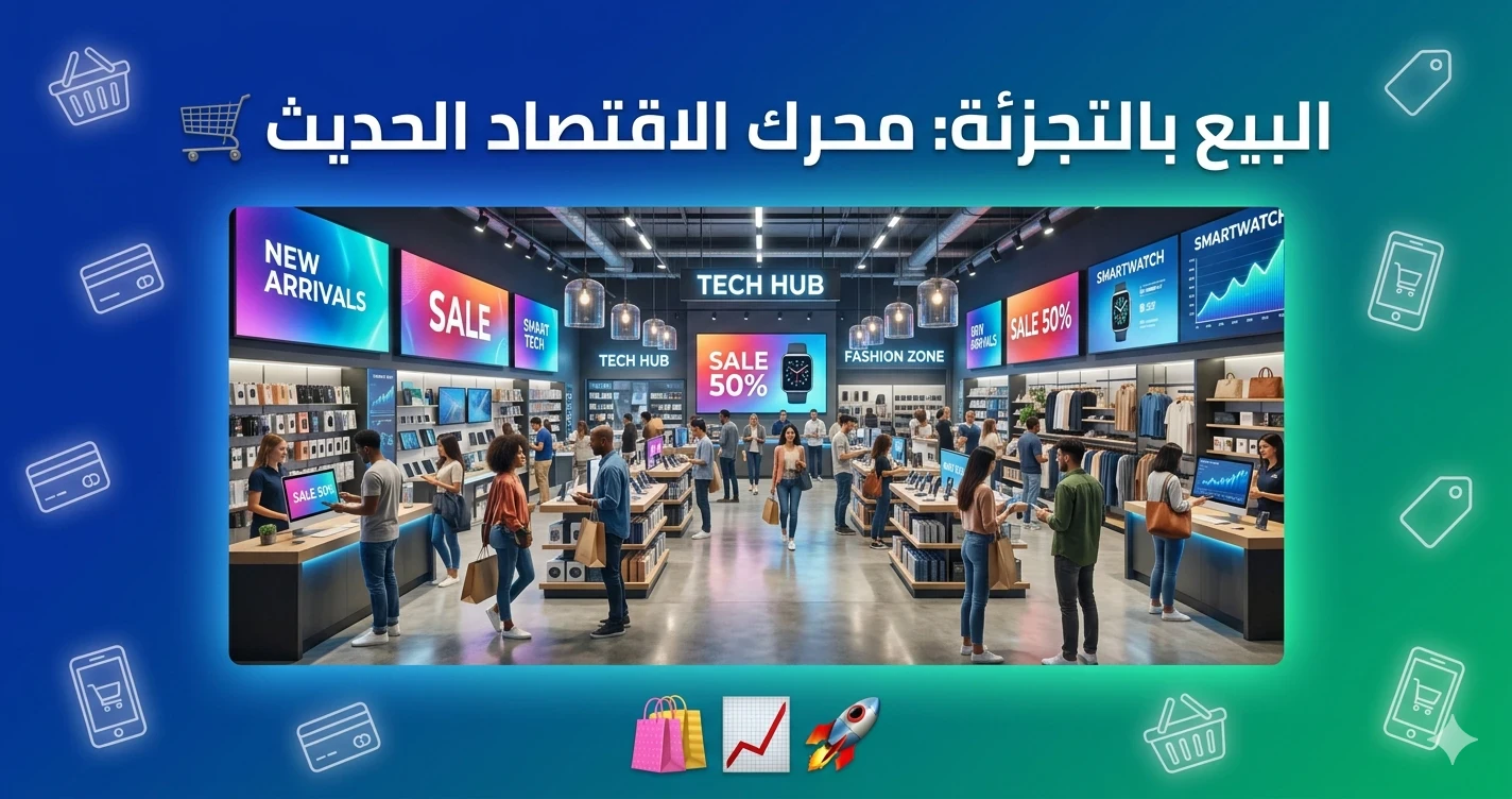 image about البيع بالتجزئة: محرك الاقتصاد الحديث ومستقبله الرقمي 🛒✨