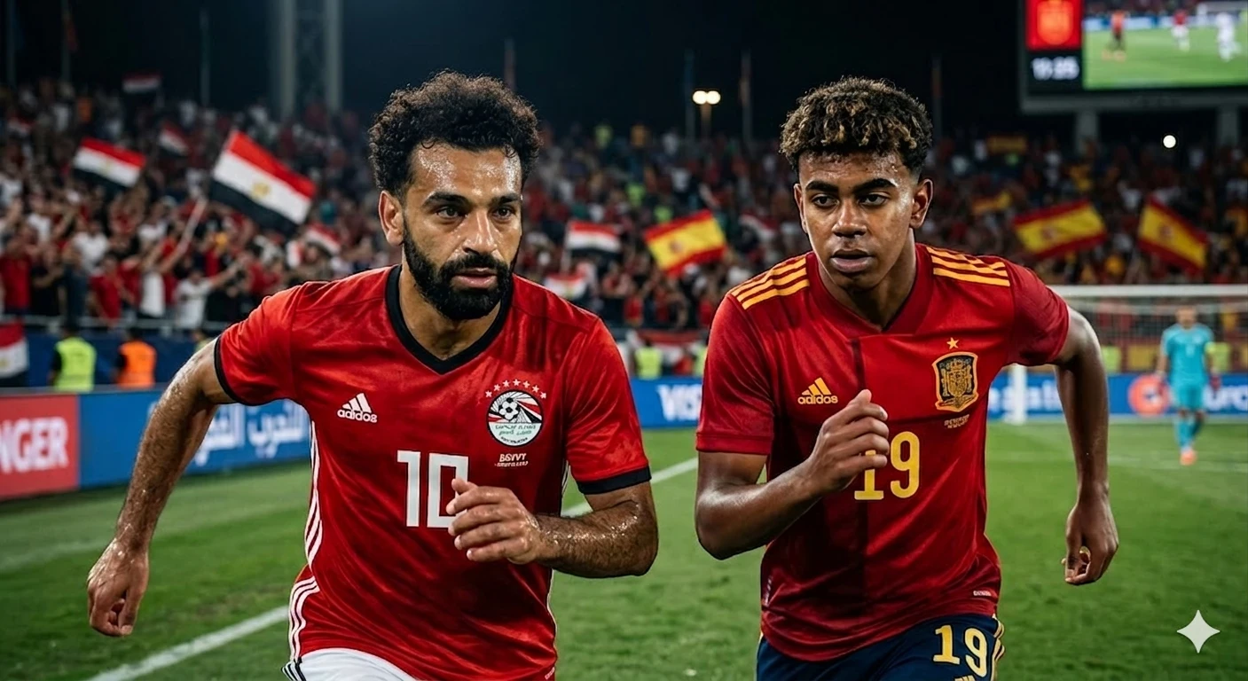 image about 🔥 مواجهة نارية ودية: مصر تتحدى إسبانيا في مباراة مليئة بالإثارة ⚽