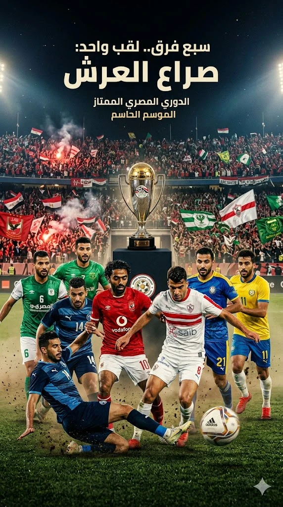 image about سباق الدوري المصري يشتعل: صراع السبعة الكبار نحو اللقب