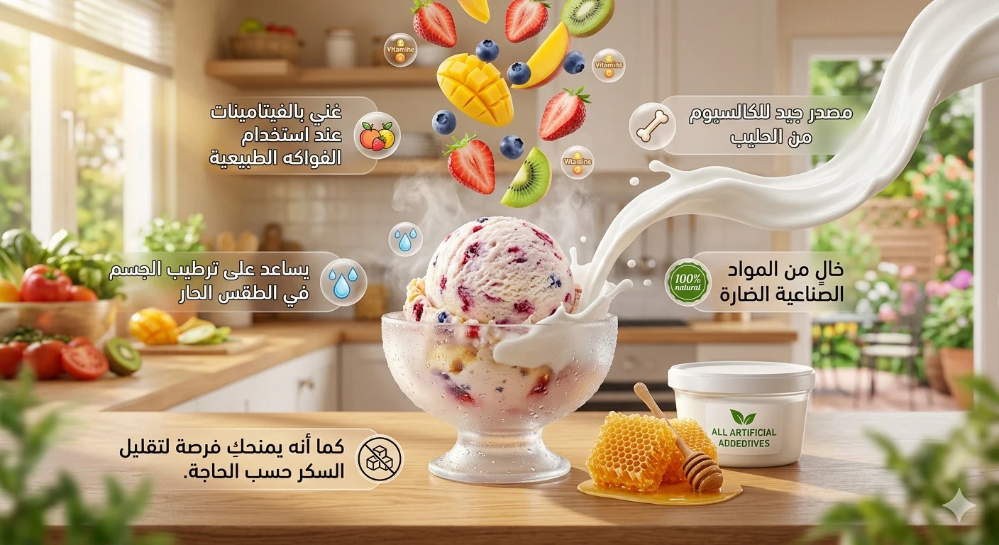 image about سر السعادة في كوب: طريقة عمل آيس كريم منزلي طبيعي وآمن للأطفال