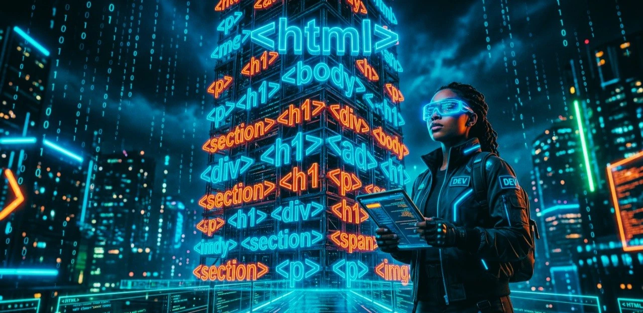 image about HTML: الشيفرة المصدرية التي صاغت وجه العالم الرقمي الحديث