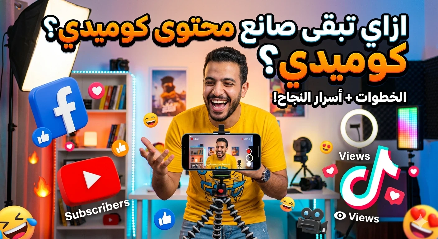 image about كيف تصبح صانع محتوى كوميدي ناجح على السوشيال ميديا