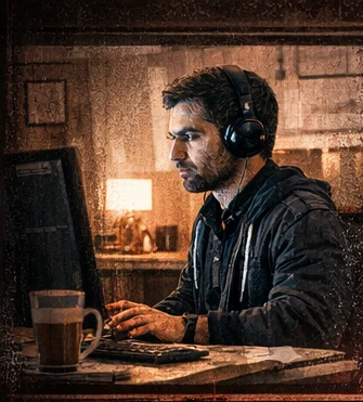 image about  الجلاد خلف الظلام