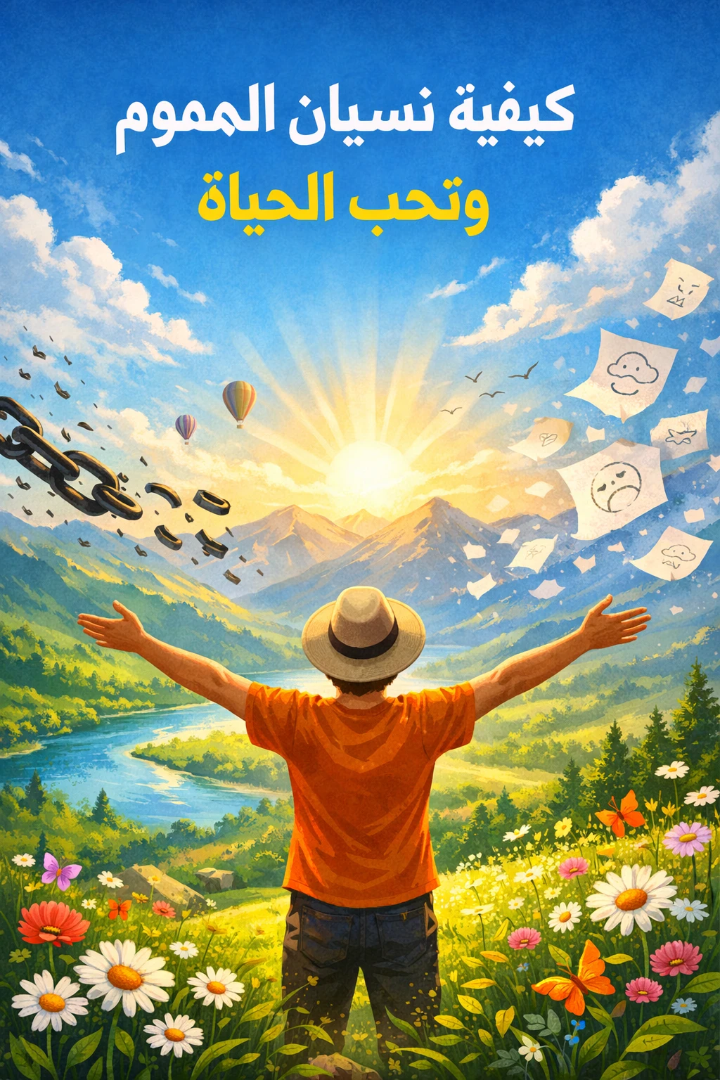 image about كيف تنسى همومك وتحب الحياة: خطوات بسيطة لصحة نفسية أفضل