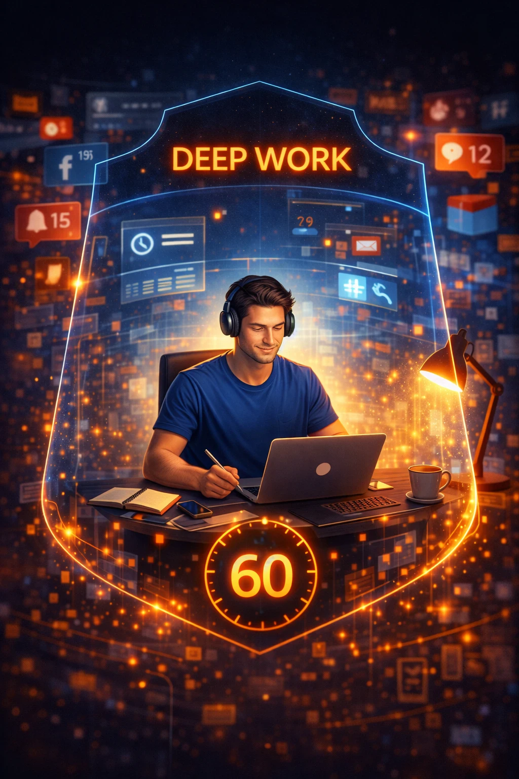 image about قوة العمل العميق : كيف تنجز مهام يوم كامل في ساعة واحدة فقط ؟
