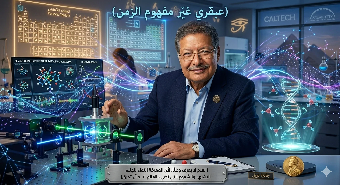 image about رحلة في حياة أحمد زويل: عبقرية غيرت مفهوم الزمن