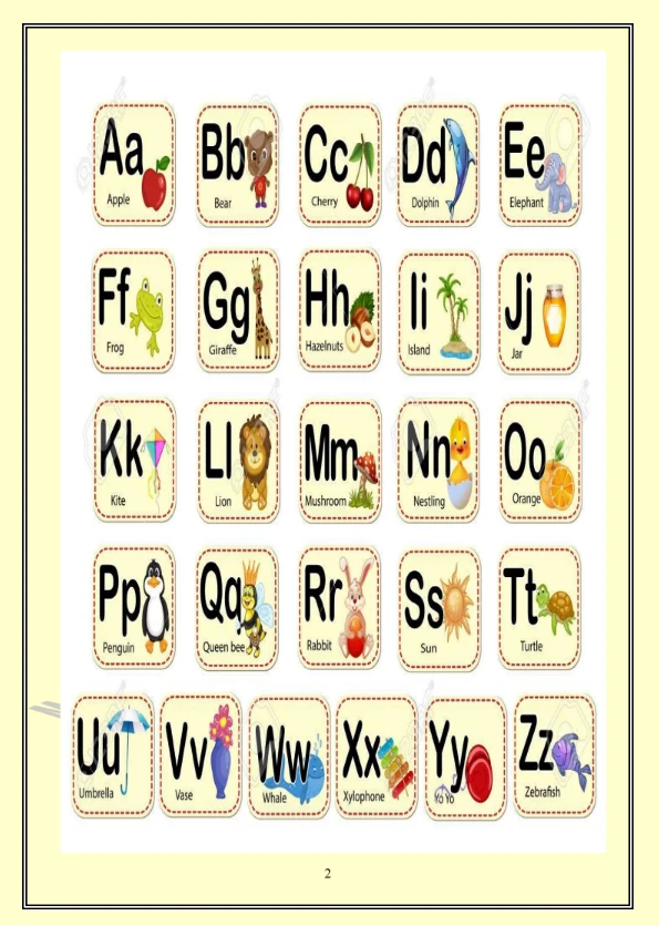 image about تحميل مذكرة تأسيس اللغة الإنجليزية لرياض الأطفال KG2 PDF – أفضل بداية لطفلك في تعلم الإنجليزية