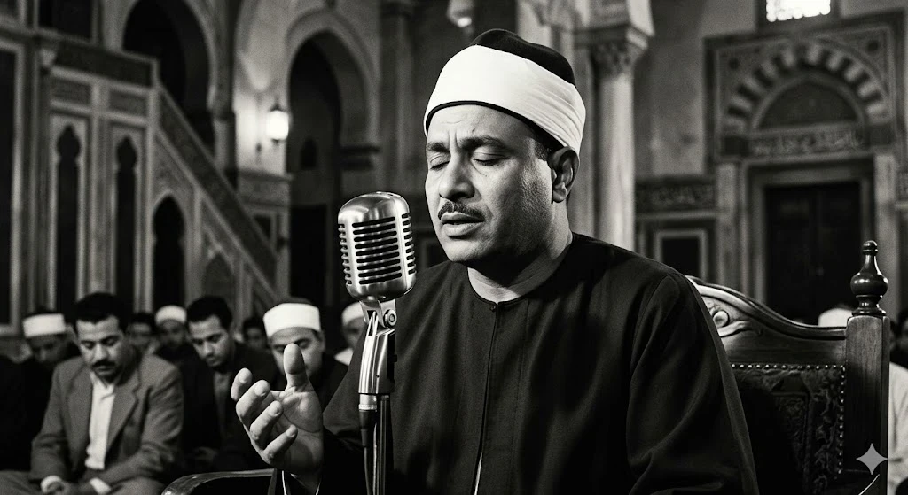 image about ✨ رحلة الإبداع والخشوع في تلاوة القرآن – الشيخ مصطفى إسماعيل ✨