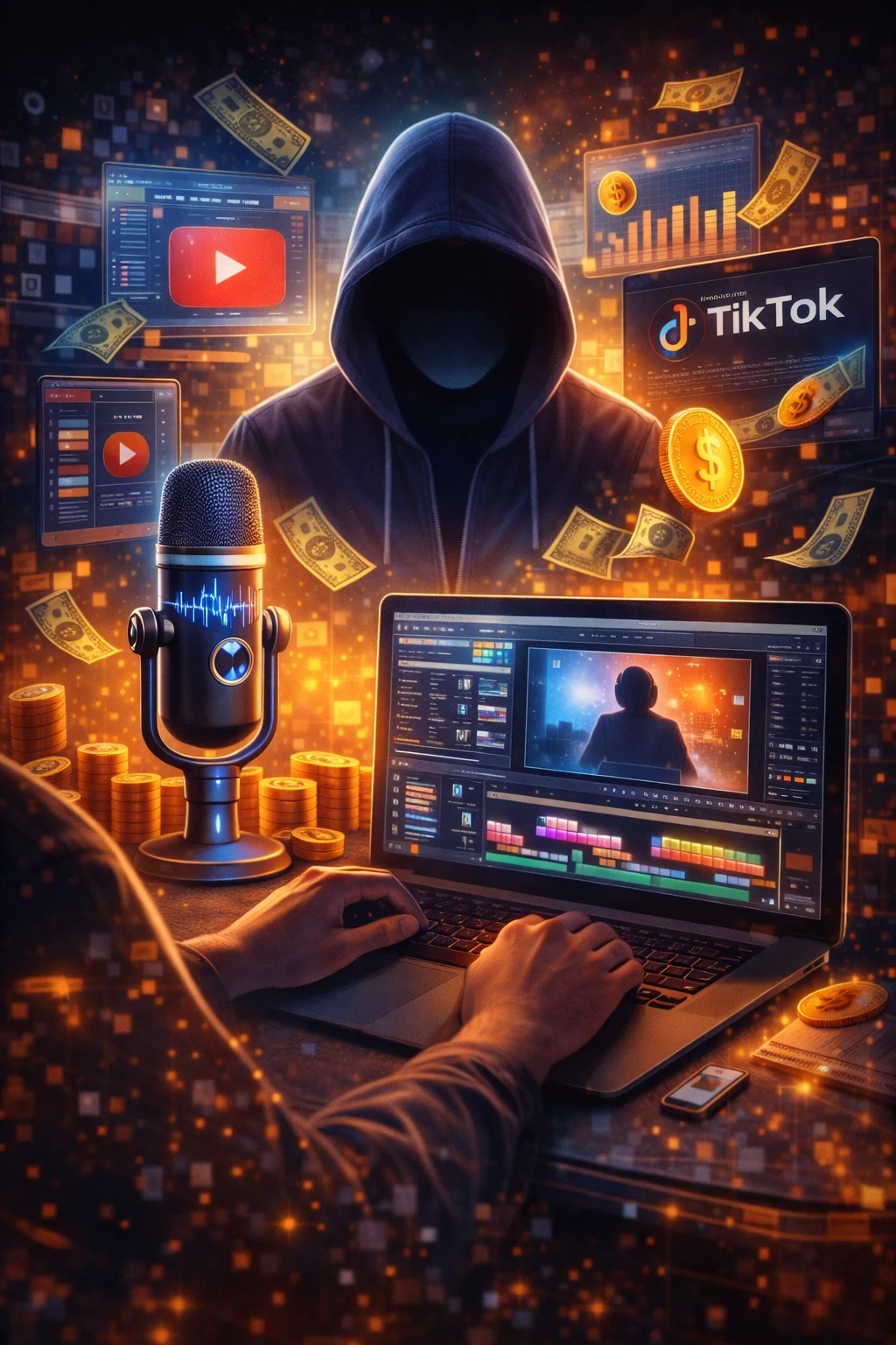 image about إمبراطورية الظل : كيف تجني ألاف الدولارات من ’ المحتوي ’ دون إ ظهار وجهك أو أستخدام صوتك ؟