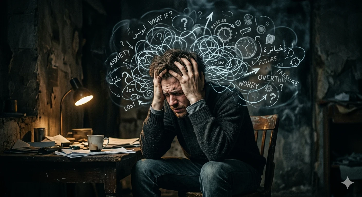 image about التفكير الزائد… حين يتحول العقل إلى ساحة صراع