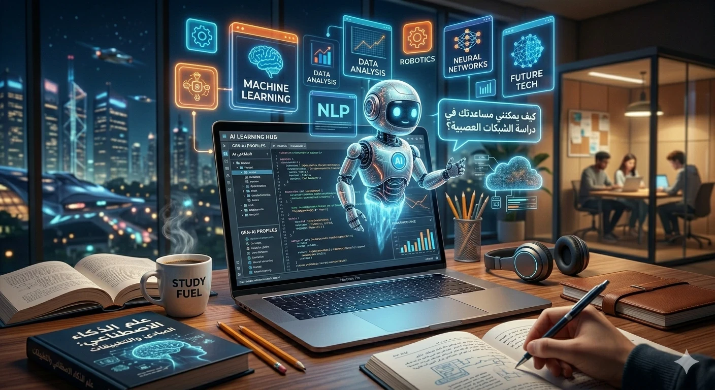 image about أفضل أدوات الذكاء الاصطناعي لطلاب الجامعات في 2026: دليل شامل لزيادة الإنتاجية والتفوق الأكاديمي.