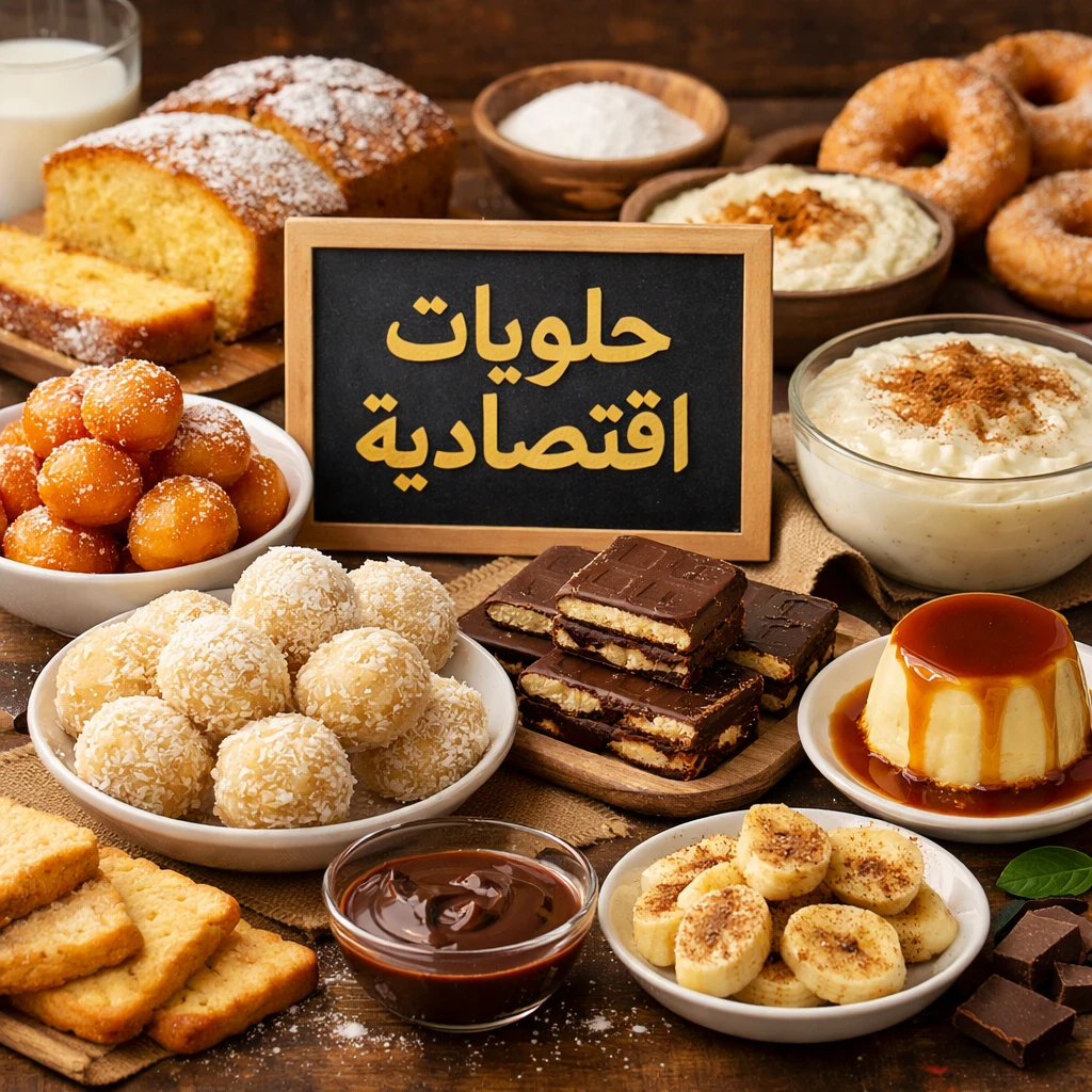image about حلويات اقتصادية: وصفات لذيذة بتكلفة بسيطة تناسب كل بيت