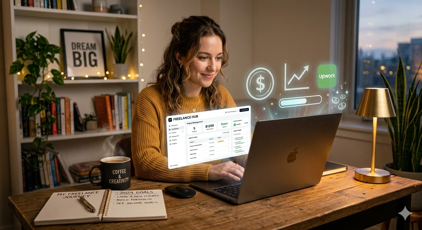 image about دستور العمل الحر: من الصفر إلى الاحتراف المالي والحرية المكانية (دليل 2026 الشامل).