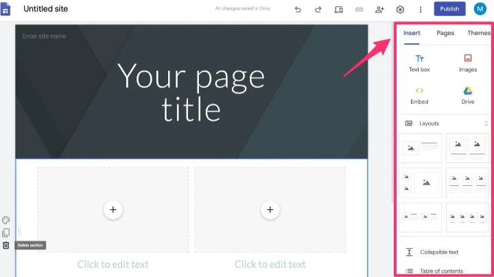 image about كيفية إنشاء موقع على جوجل خطوة بخطوة
