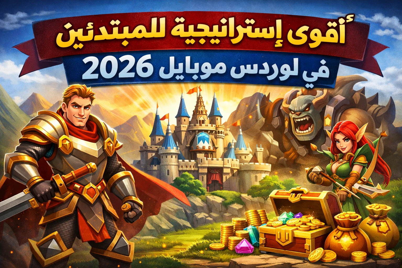 image about أقوى استراتيجية للمبتدئين في لوردس موبايل 2026 (دليل شامل للنجاح بدون شحن) 🔥💰