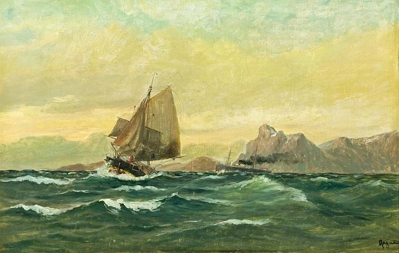 image about مارتن آغارد: فنان البحار والموانئ النرويجية