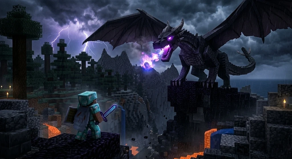 image about تجربة البقاء الأكثر صعوبة – مود RLCraft في Minecraft بيدروك