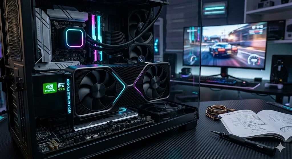 image about مراجعة كارت الشاشة RTX 4060 في 2026: هل ما زال ملك الفئة الاقتصادية للألعاب والمونتاج؟