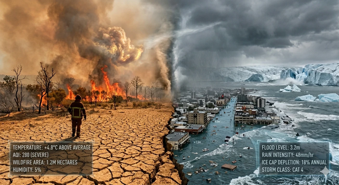 image about الاحتباس الحراري وتغير المناخ: معركة الإنسان مع كوكبه