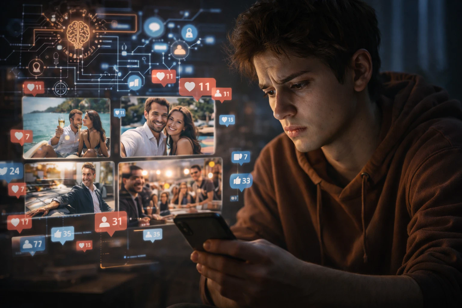 image about إدمان المقارنة: كيف تعيد المنصات تشكيل تقديرنا لذواتنا؟