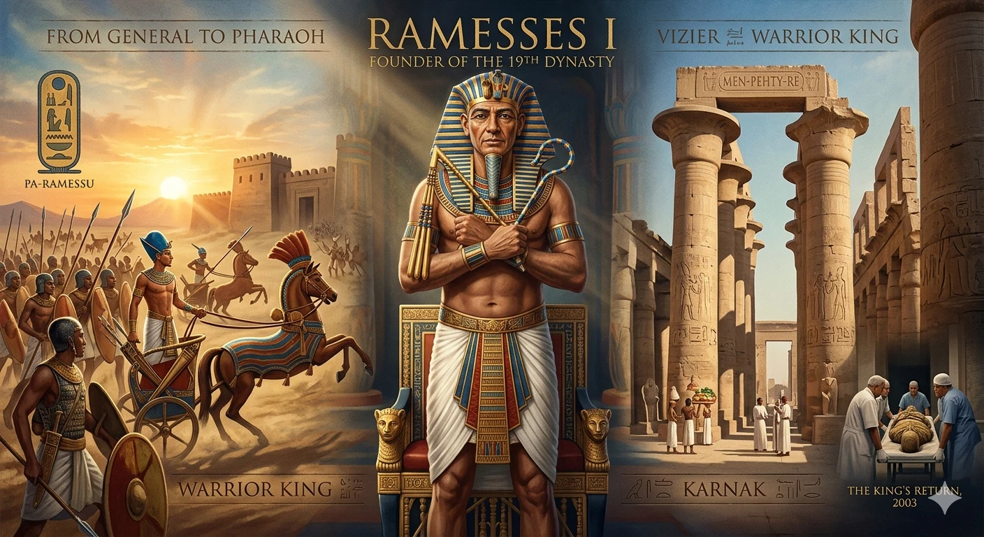 image about من ساحات القتال إلى عرش الفراعنة: قصة كفاح الملك رمسيس الأول