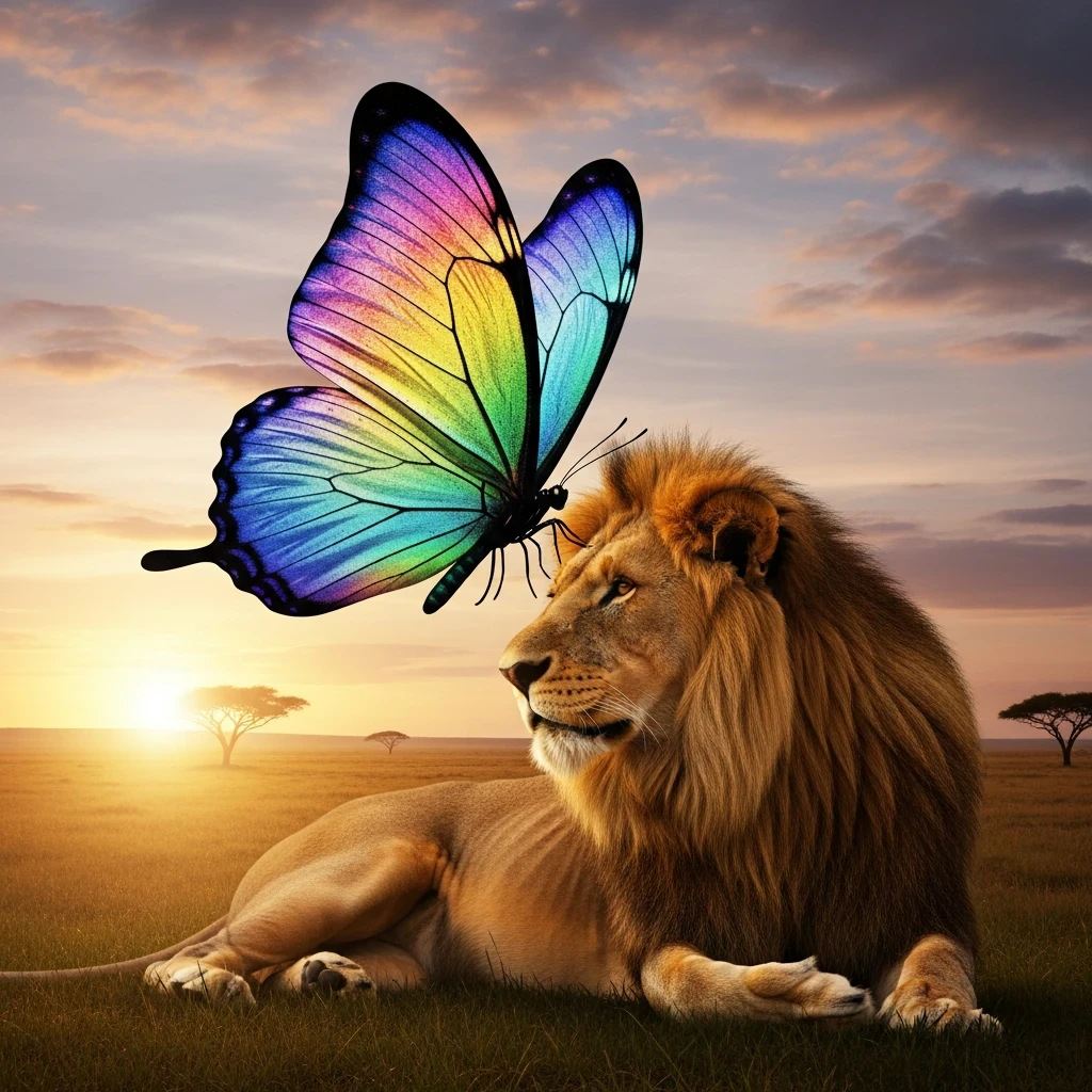 image about لماذا تحتاج الأنثى لرجل قوي؟ قصة الفراشة لولو والأسد عباس