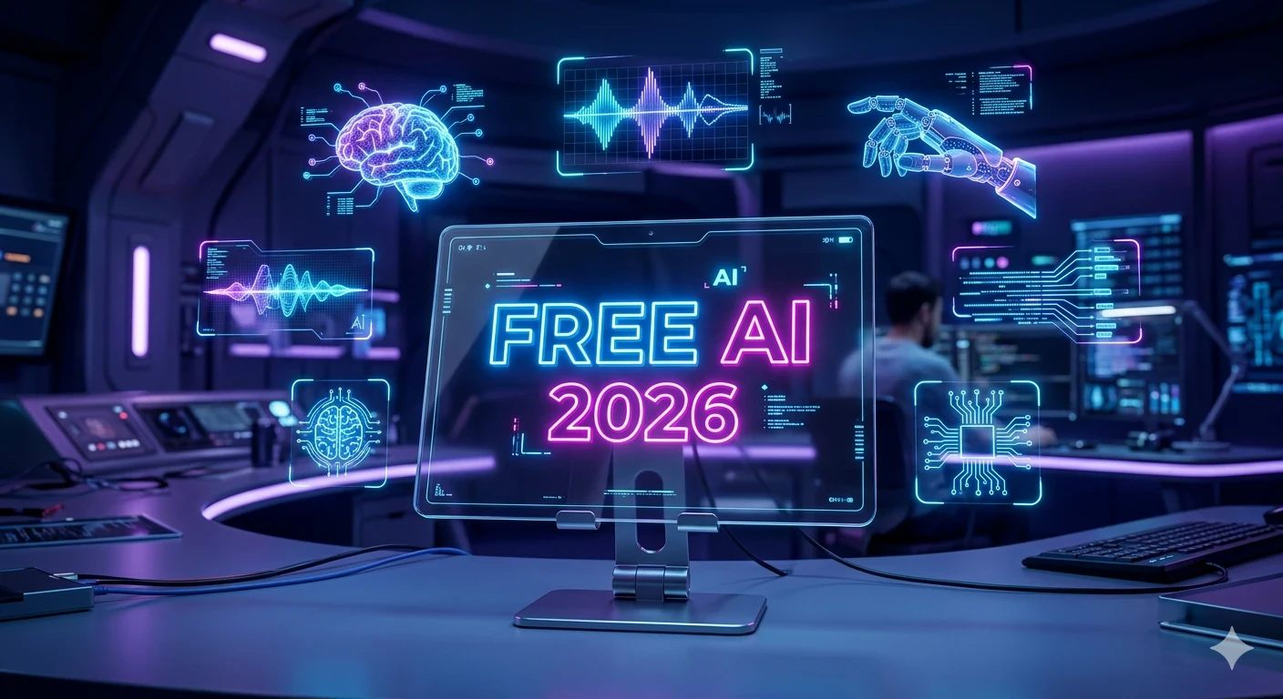 image about أفضل أدوات الذكاء الاصطناعي المجانية 2026 (هتغير حياتك بالكامل!)