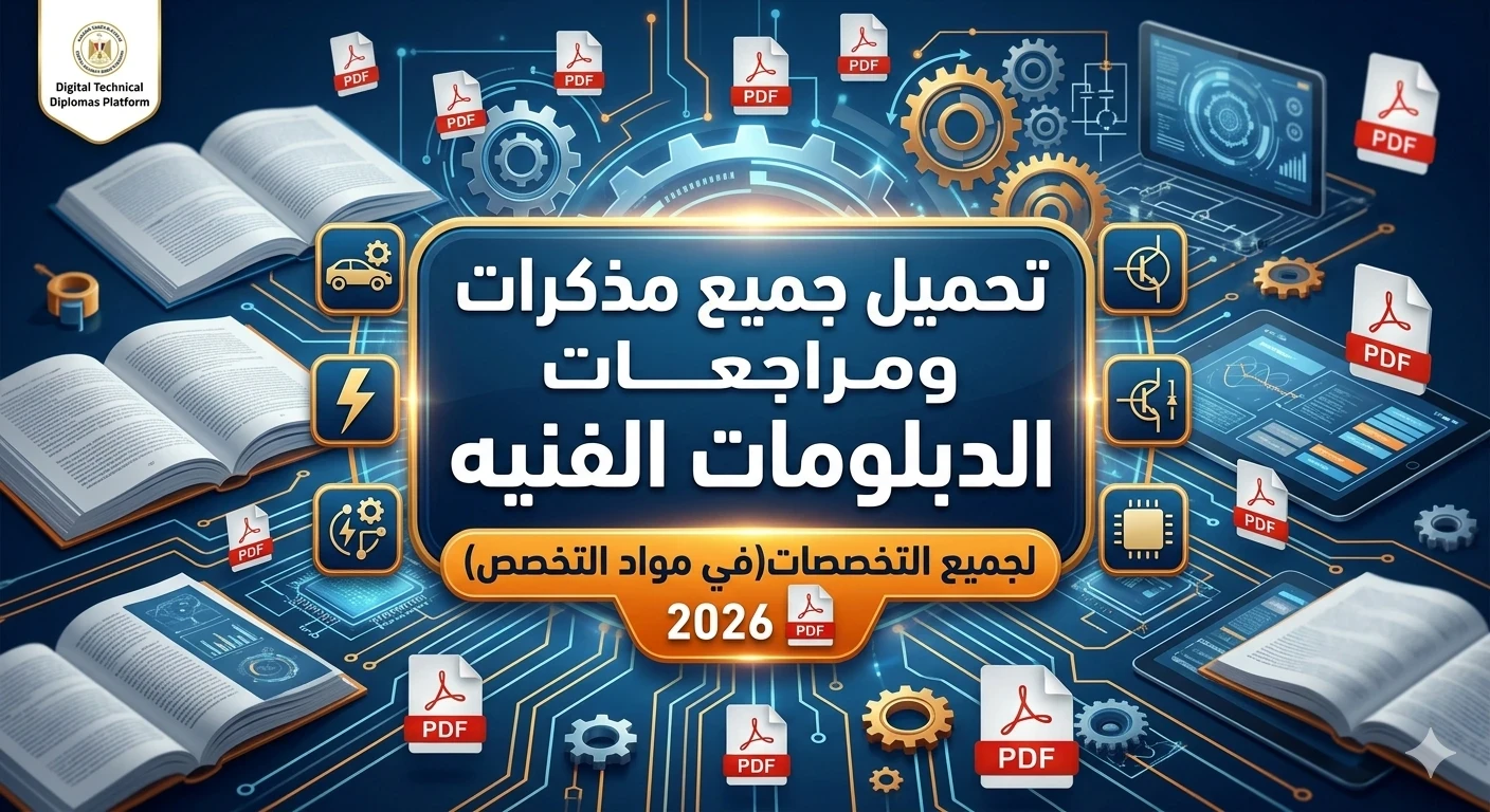 image about تحميل جميع مذكرات ومراجعات الدبلومات الفنيه  لجميع التخصصات(في مواد التخصص) 2026 pdf