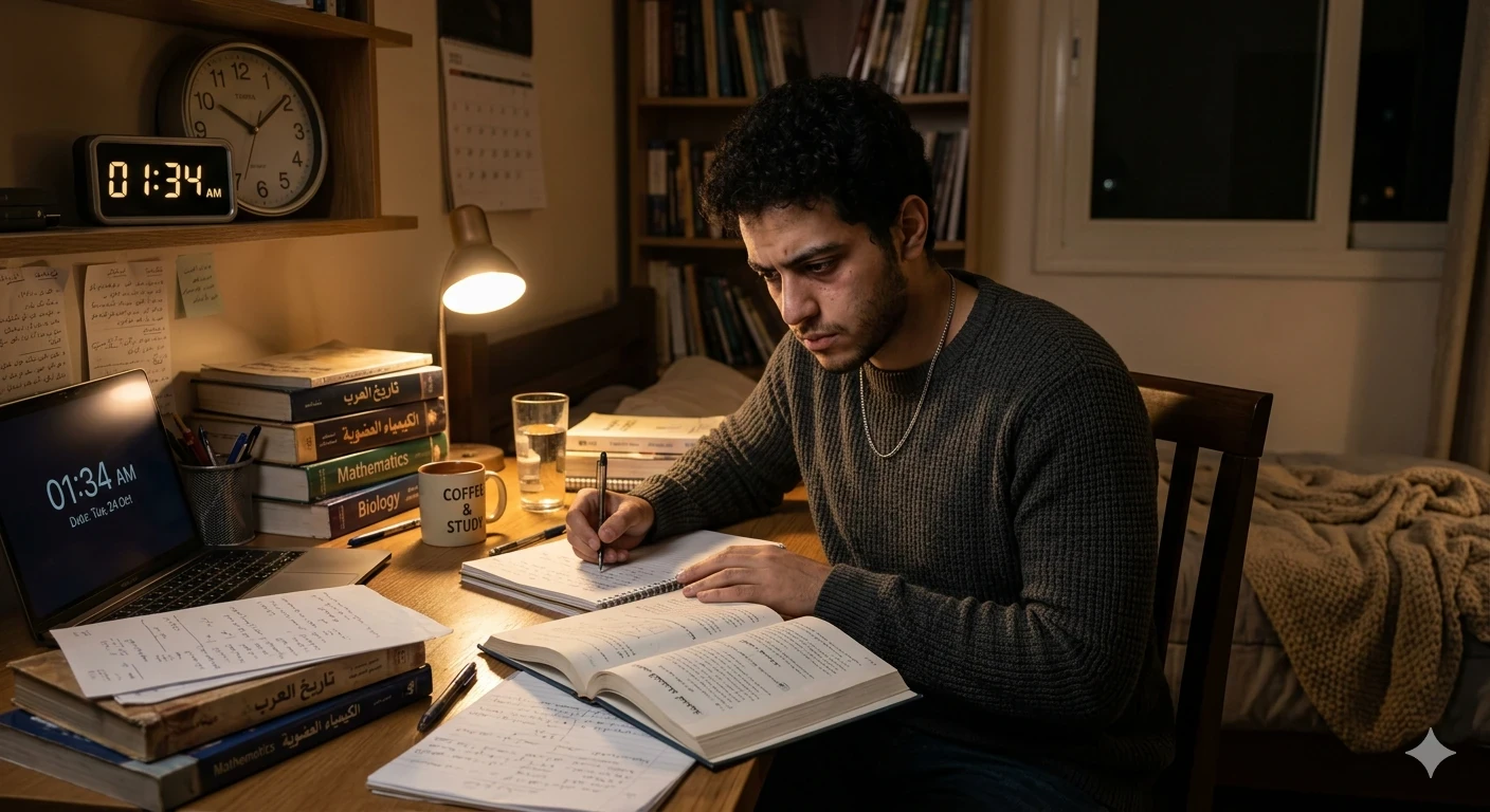 image about رحلتي مع المذاكرة: من القلق إلى الثقة قبل الامتحانات