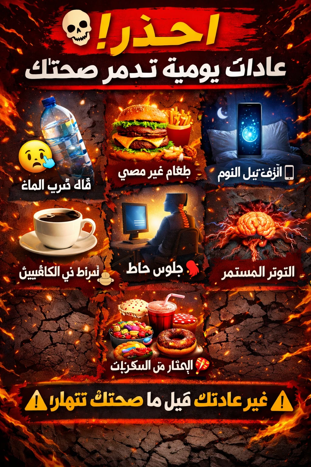 image about احذر من أن تدمر صحتك من خلال هذه العادات اليومية