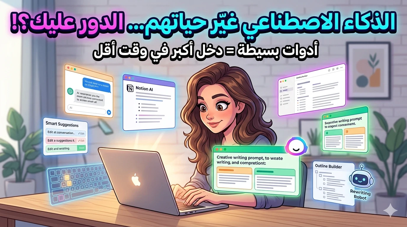 image about أفضل أدوات الذكاء الاصطناعي 2026: دليل شامل لزيادة دخلك وإنتاجيتك