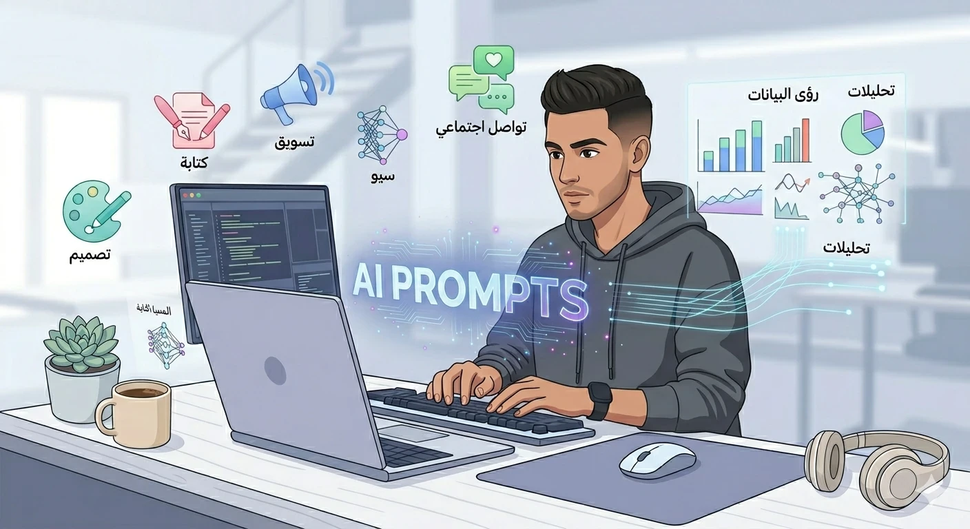 image about برومبتات الذكاء الاصطناعي: 10 أوامر احترافية جاهزة