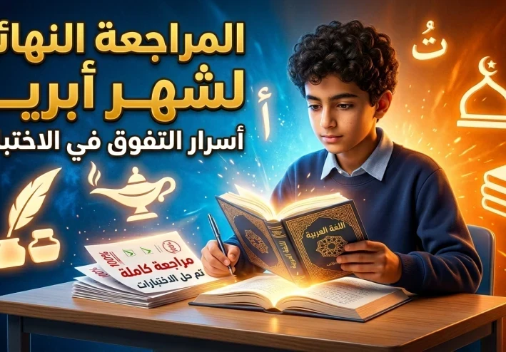 image about أقوى مراجعة شهر أبريل لغة عربية الصف الأول الإعدادي الترم الثاني 2026 PDF بالإجابات