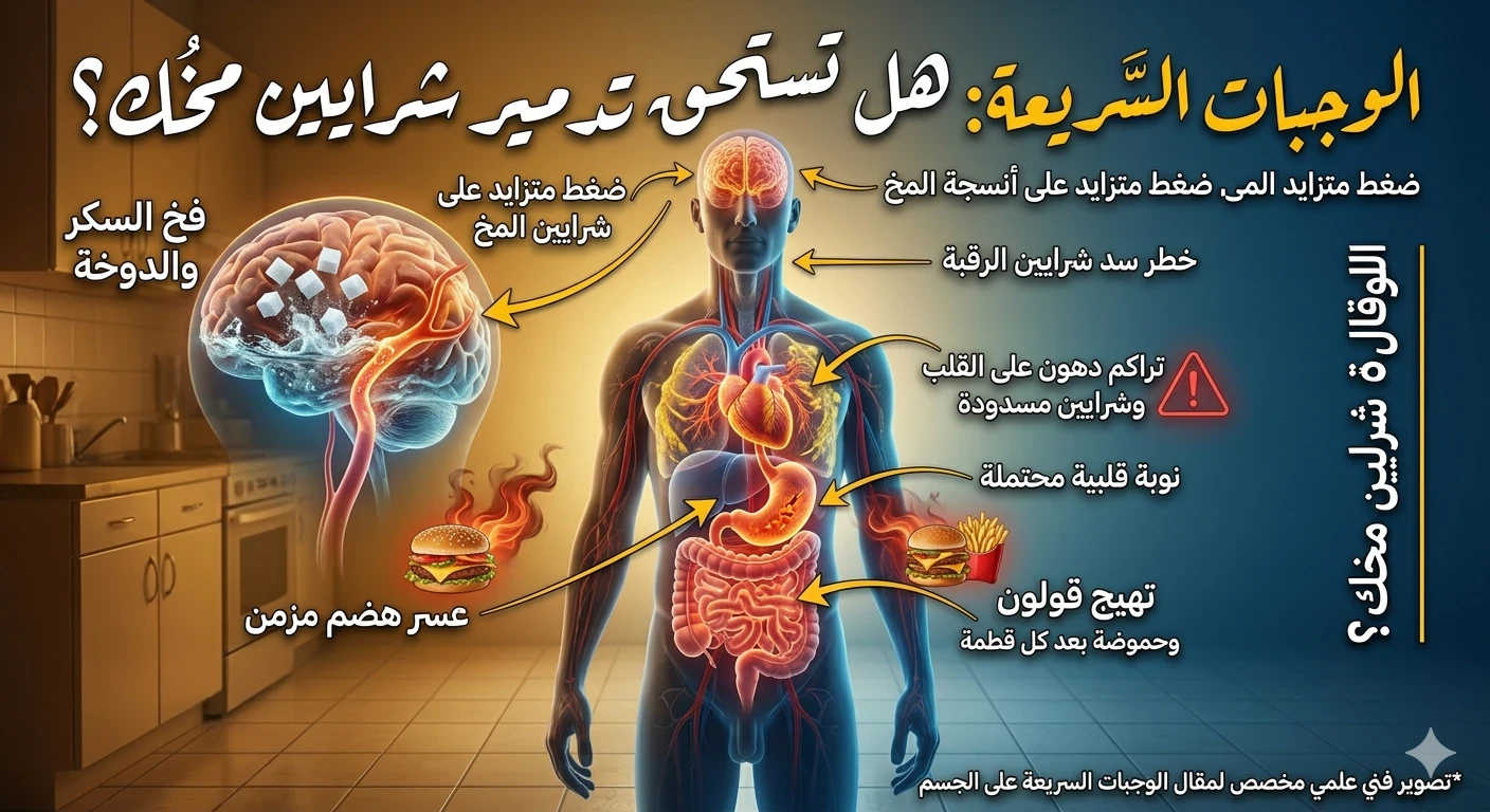 image about  القاتل اللذيذ.. ليه الوجبات السريعة بتدمر جسمك وأنت بتضحك؟