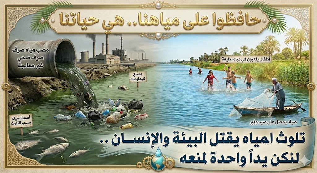 image about تلوث المياه: الخطر الصامت الذي يهدد حياتنا ومستقبلنا
