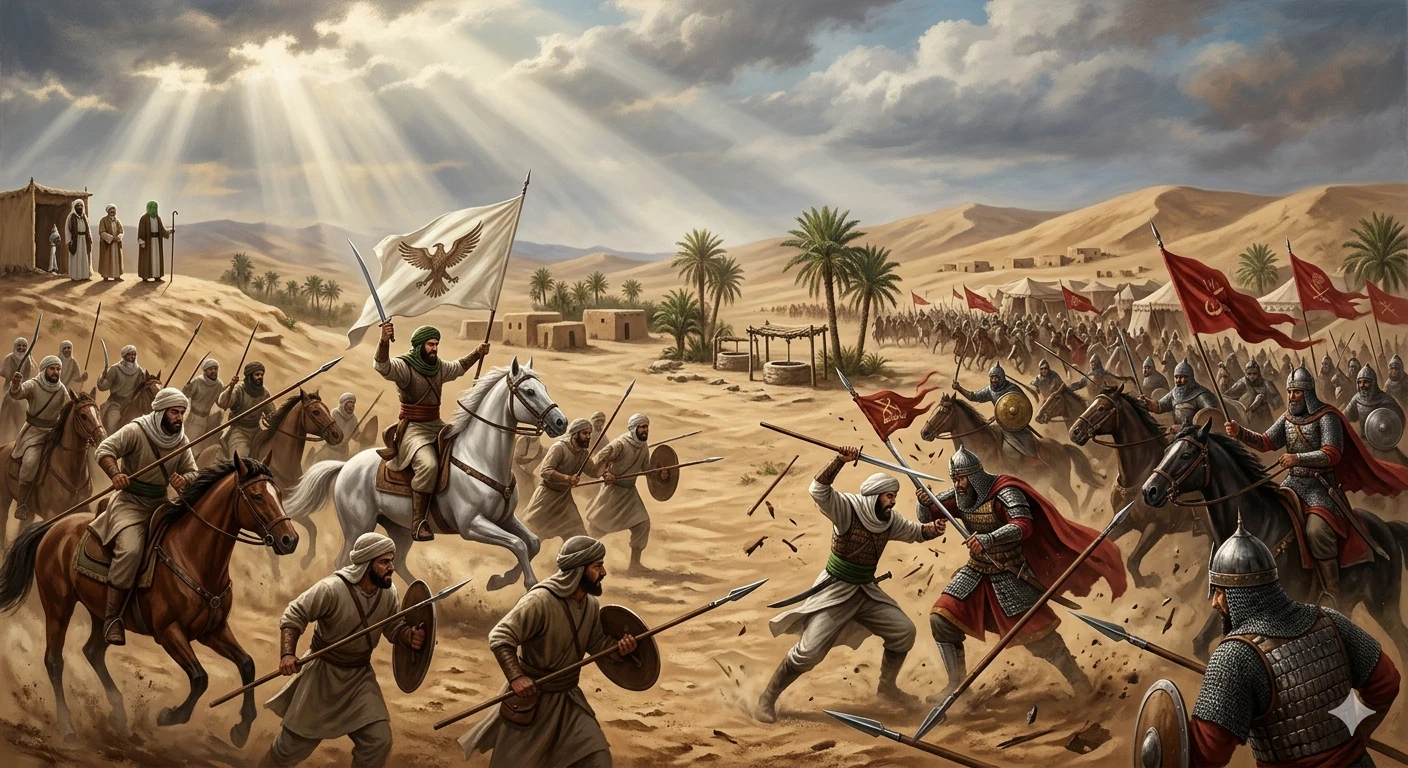 image about القعقاع بن عمرو: فارس الإسلام وقائد الانتصارات في الفتوحات