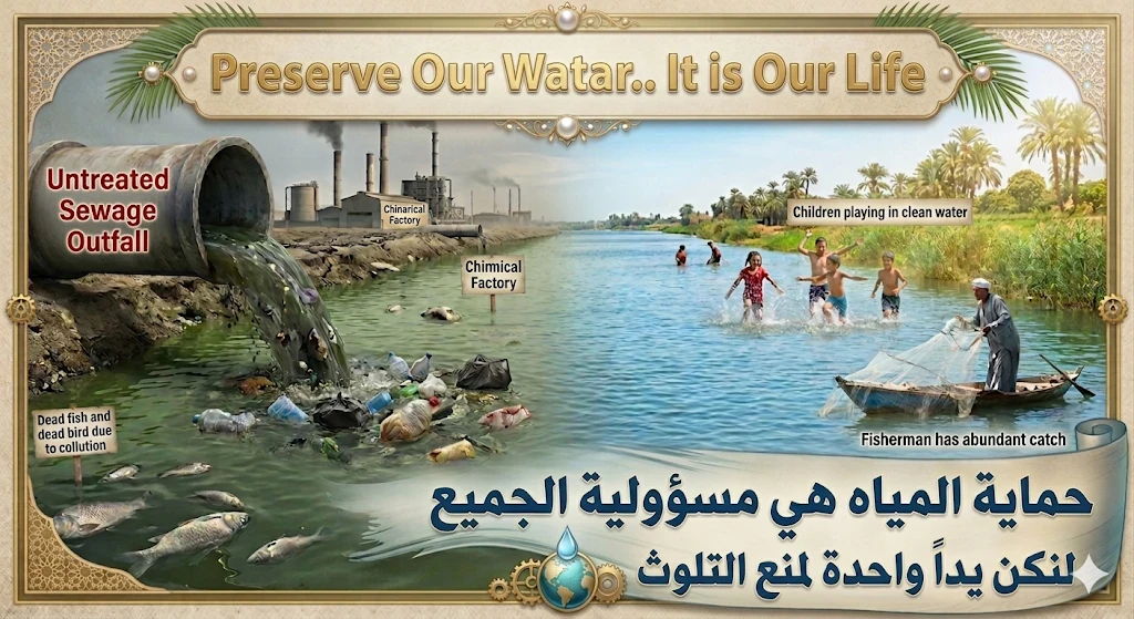 image about تلوث المياه: الخطر الصامت الذي يهدد حياتنا ومستقبلنا