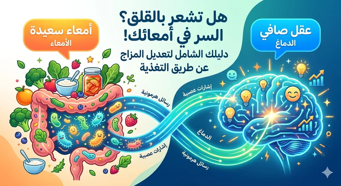 image about دماغك في بطنك! السر الحقيقي وراء القلق والمزاج السيء (دليل 2026)