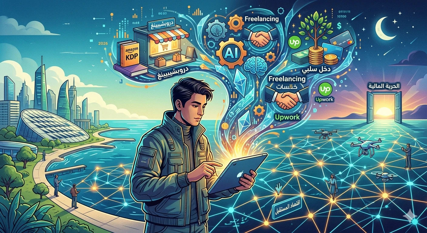 image about خارج السيطرة: الدليل السري للسيادة على اقتصاد 2026 وتحقيق الثراء الرقمي قبل فوات الأوان