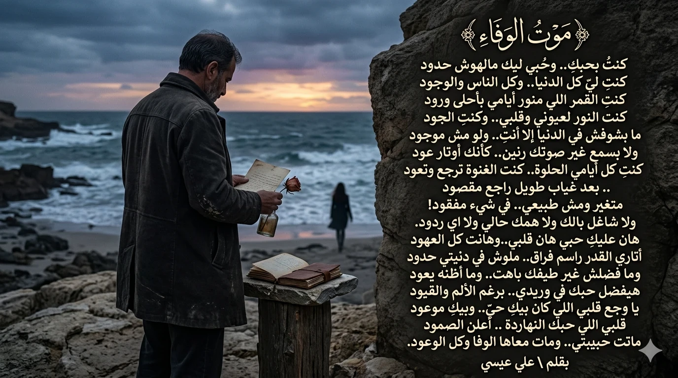 image about  بين انكسار الوفاء وسحر التجلي