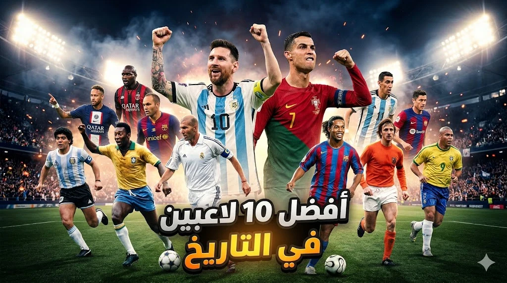 image about أفضل 10 لاعبين في تاريخ كرة القدم: أساطير صنعت المجد وألهمت العالم